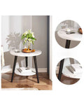Lurevi Coffee Table — Marble-Look Minimalism, Built to Last
